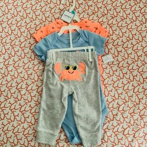 3-piece set “Sometimes Crabby Always Cute” 🦀🐟